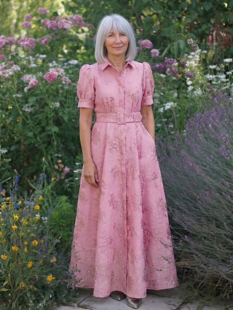 Camille™ | Belted Floral Maxi Dress