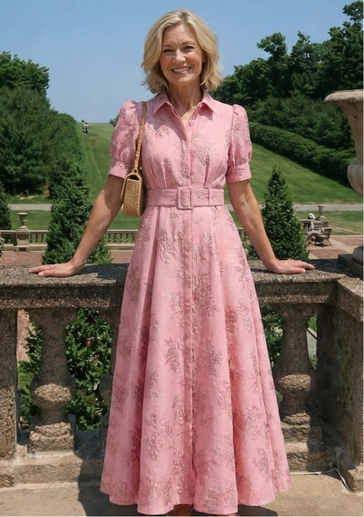 Camille™ | Belted Floral Maxi Dress
