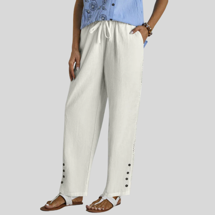 Shania - Relaxed Button-Down Trousers