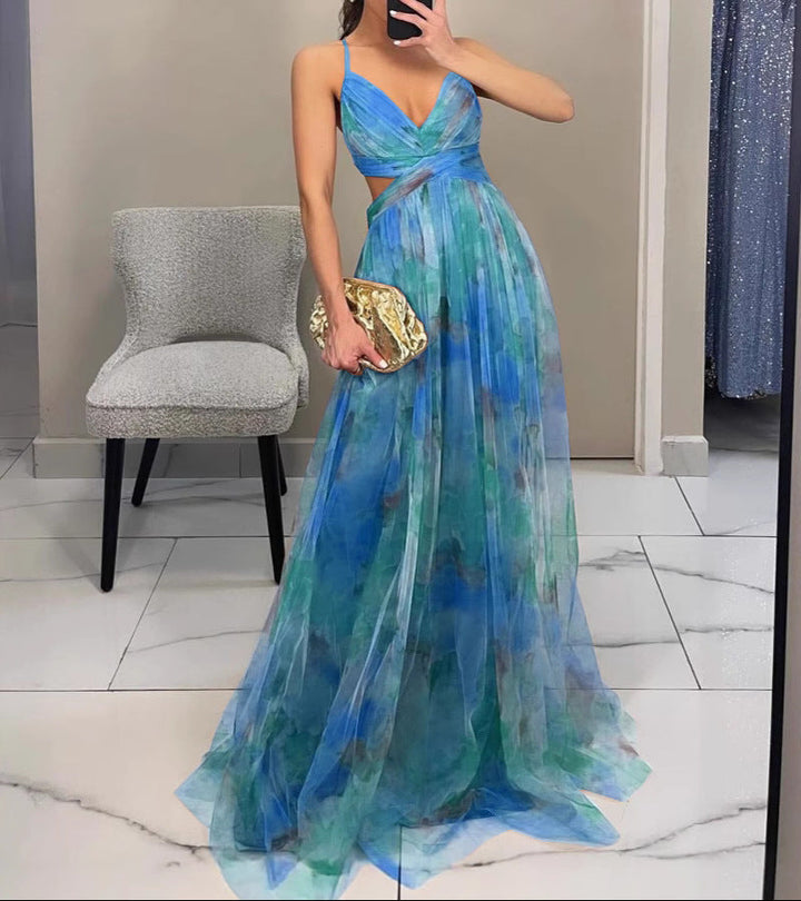 La Scintilla™ | Elegant Floral Maxi Dress