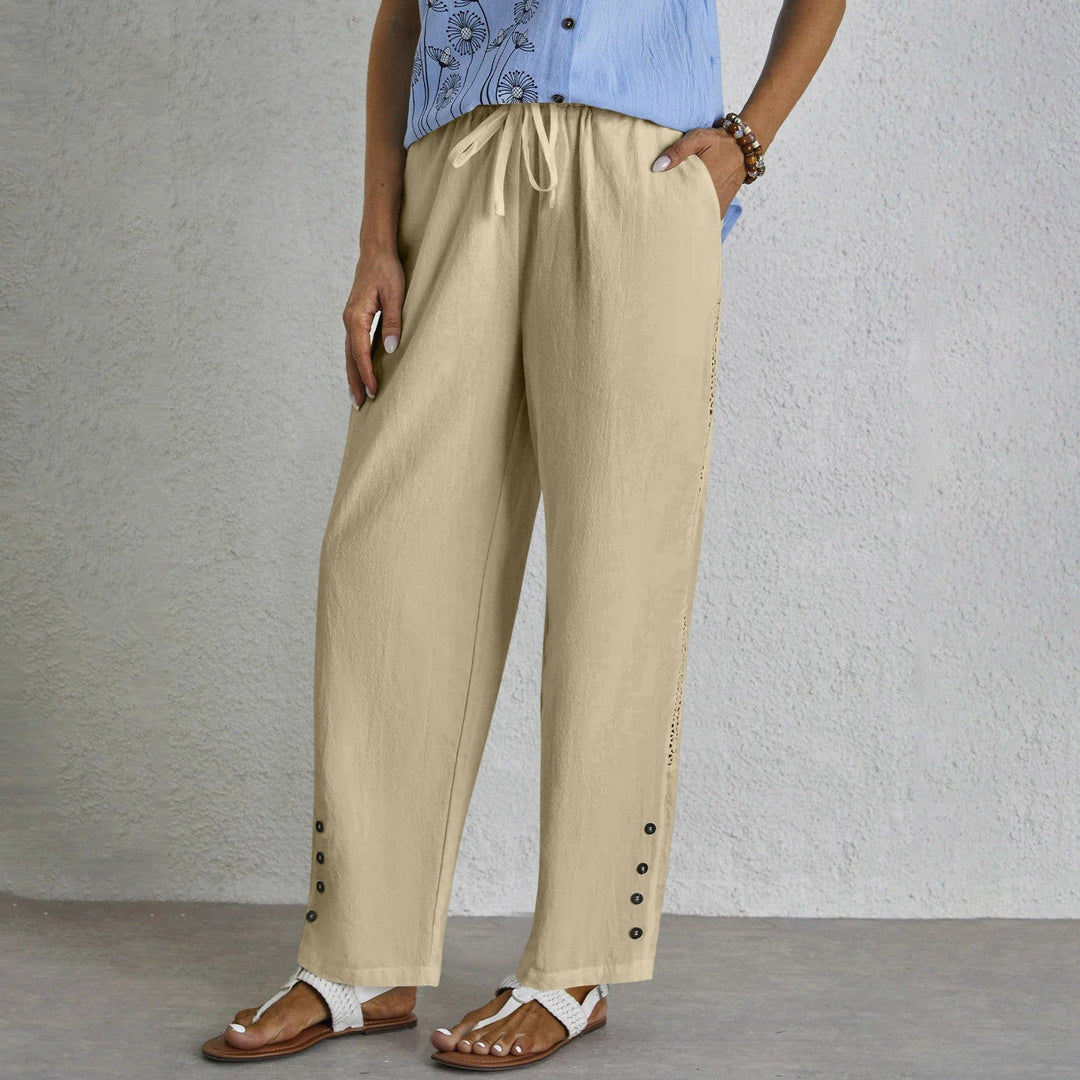 Shania - Relaxed Button-Down Trousers