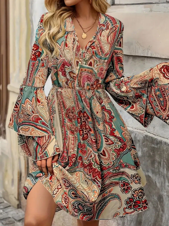 Harla™ | Elegant V-Neck Dress