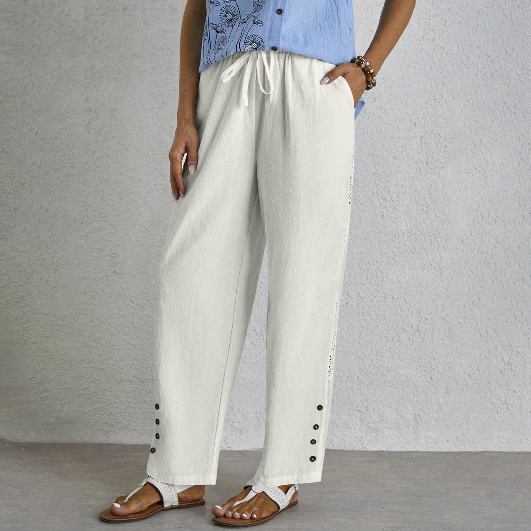 Shania - Relaxed Button-Down Trousers