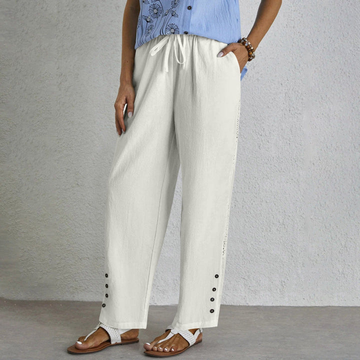 Shania - Relaxed Button-Down Trousers
