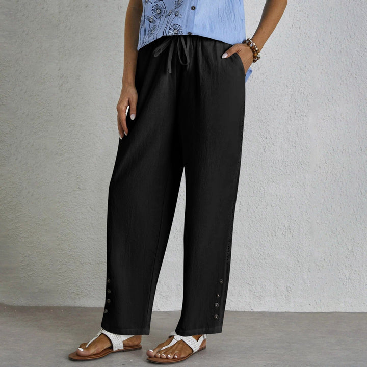 Shania - Relaxed Button-Down Trousers