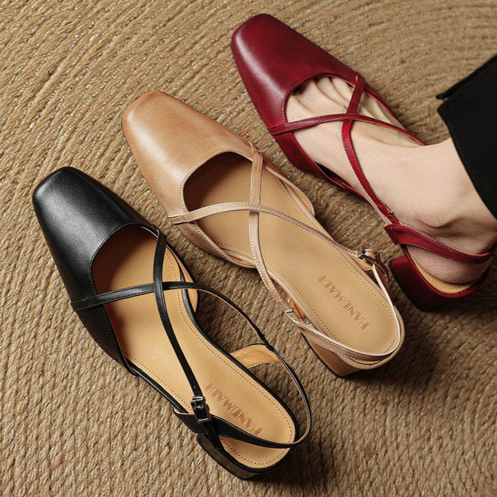 Valenne Leather Heels