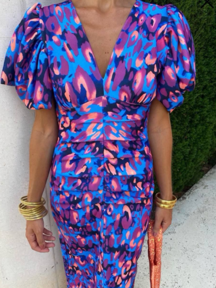 Millie™ | Vivid Pleated Midi Dress