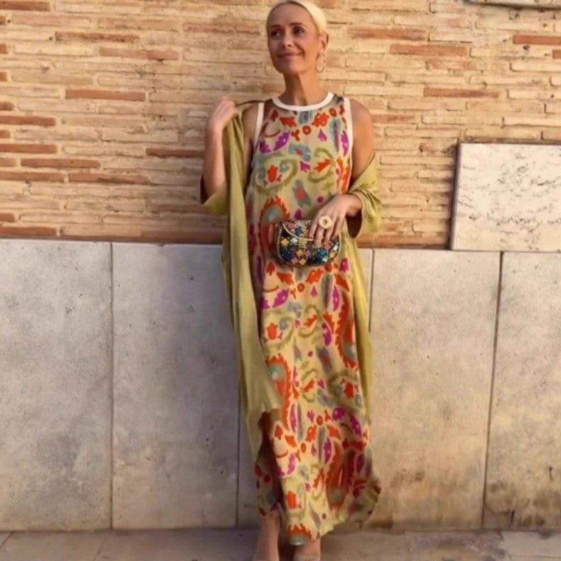 Martha | Flowing Dress with Shawl