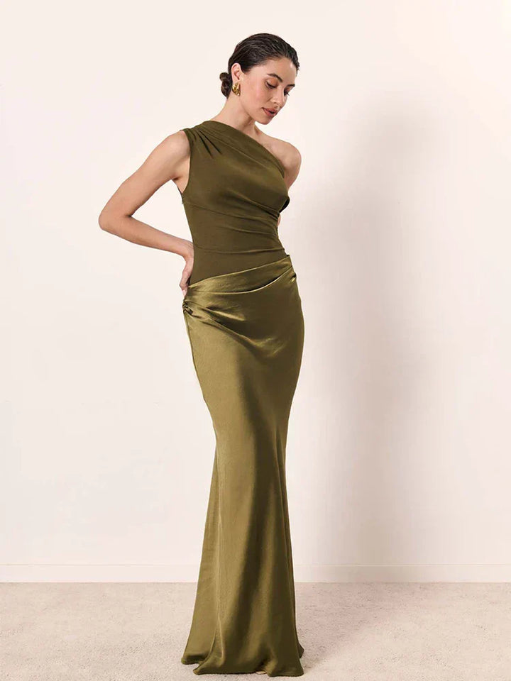 Ellie™ | Maxi Dress with a Guilt in Satin