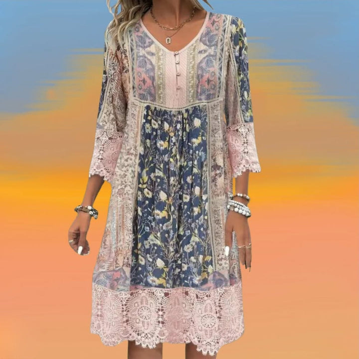 NAYA | Luxe Boho Flowing Midi Dress