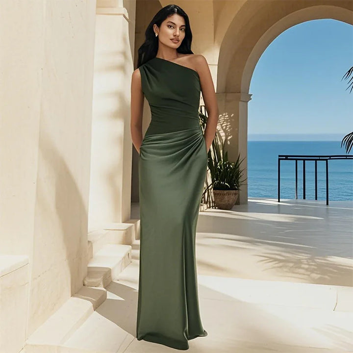 Ellie™ | Maxi Dress with a Guilt in Satin