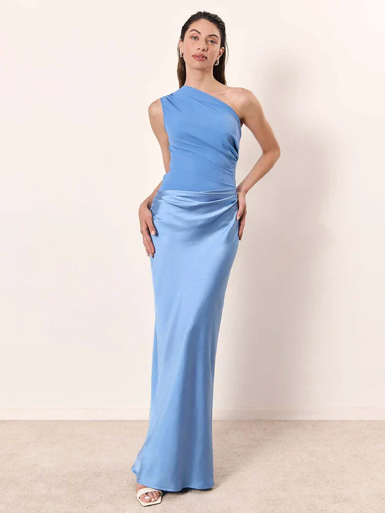 Ellie™ | Maxi Dress with a Guilt in Satin