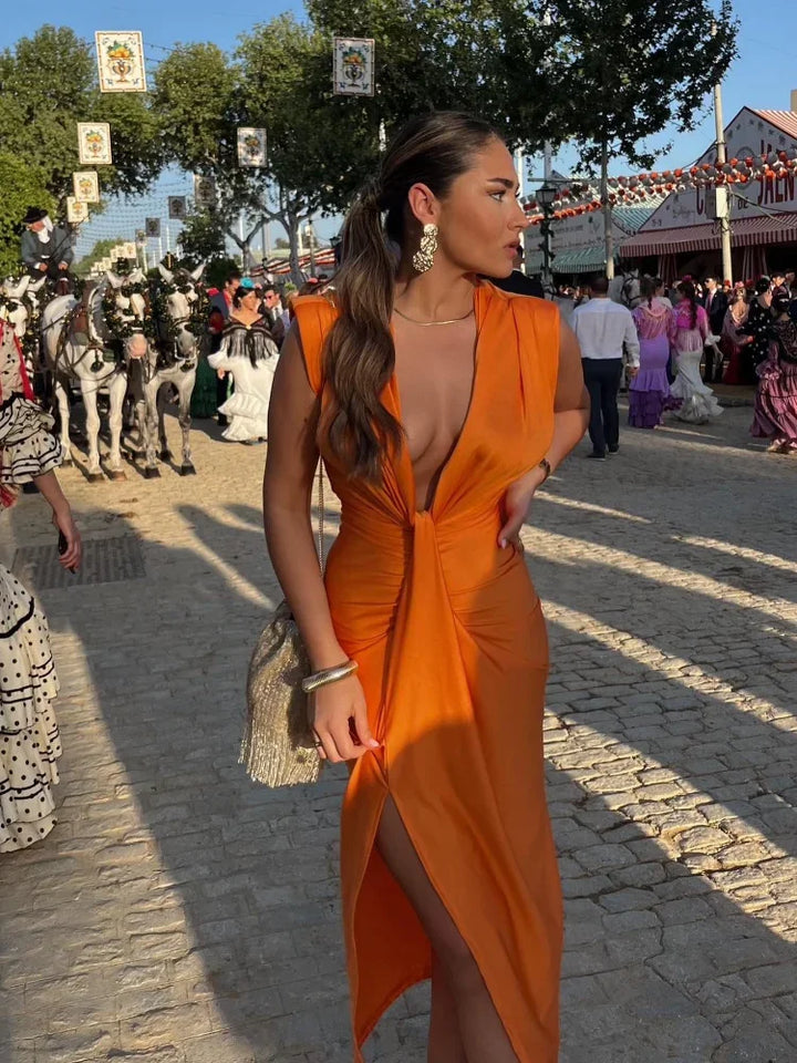 Viola™ | Elegant Pleated Dress