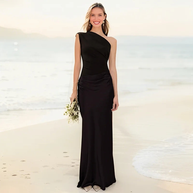 Ellie™ | Maxi Dress with a Guilt in Satin