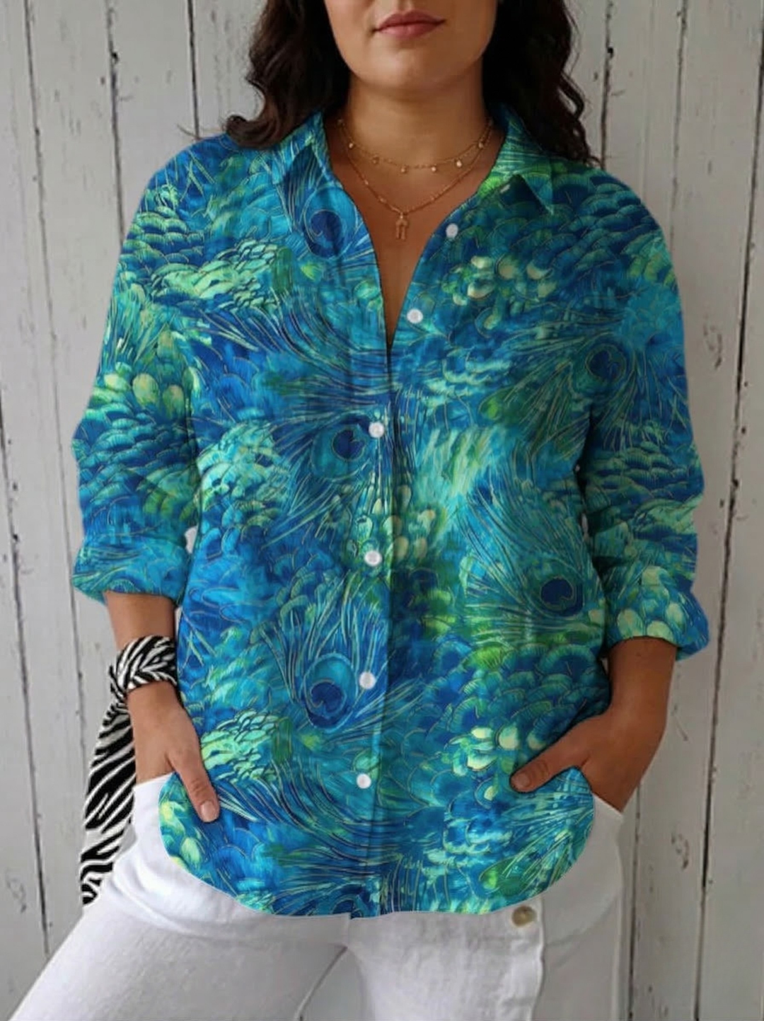 Florina | Peacock Grace Blouse