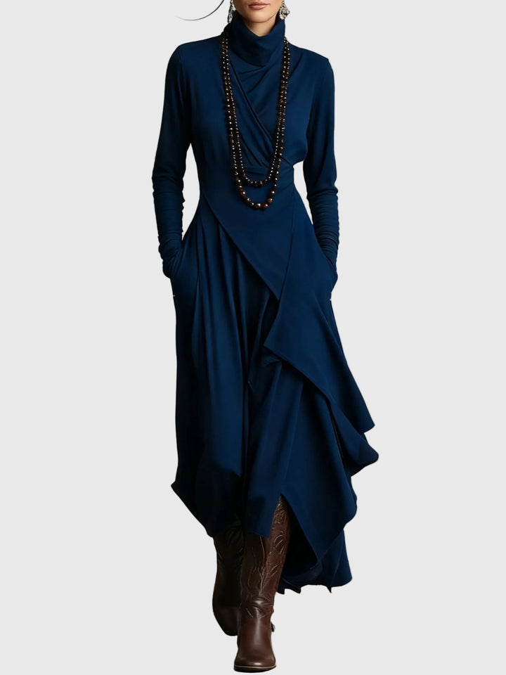 Purple | Pleated Maxi Dress