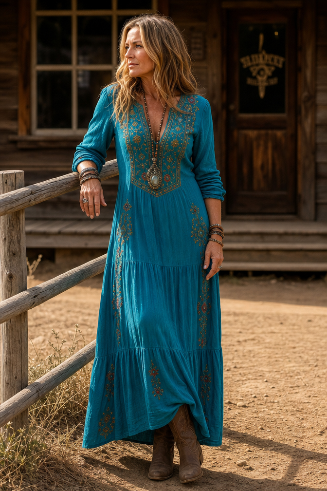 Blyssa | Vintage Bohemian Summer Dress