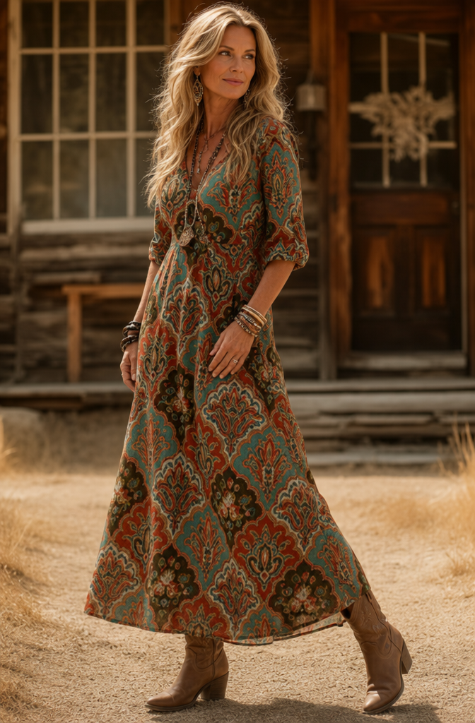 Cypriana | Vintage Bohemian Summer Dress