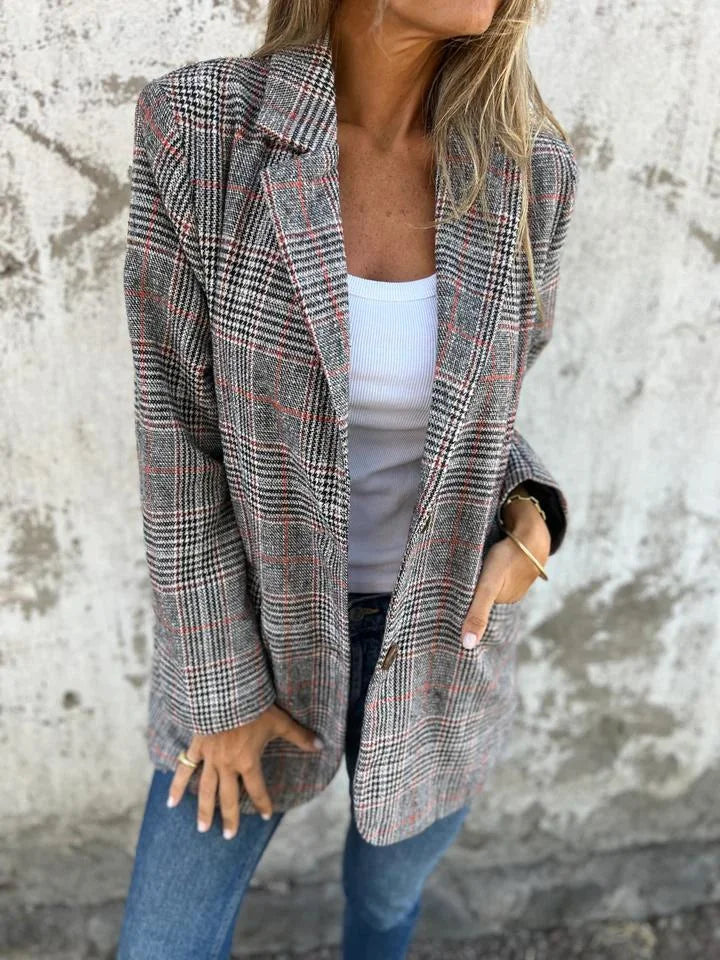 Bonita™ | Classic Check Blazer Jacket