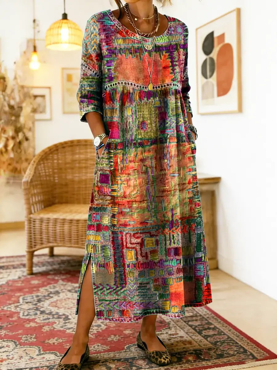 MANUELA™ | VIBRANT ARTISTIC EVERYDAY DRESS