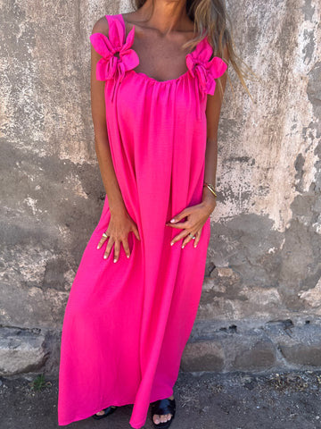 Philippa™ | Modern Boho Flower Detail Dress