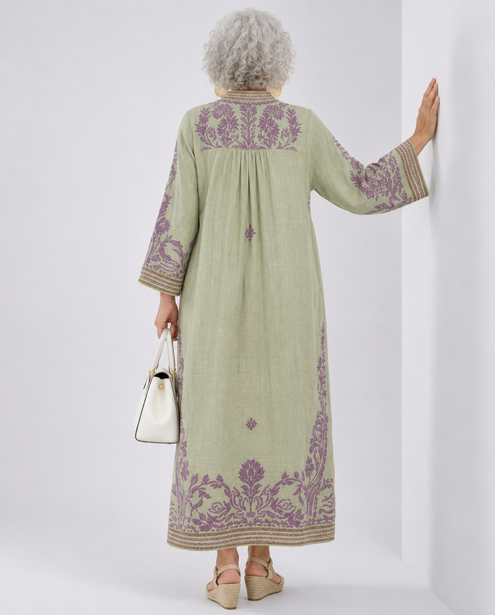 Celestina | Embroidered boho dress with a Mediterranean charm
