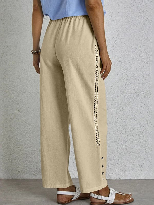Shania - Relaxed Button-Down Trousers