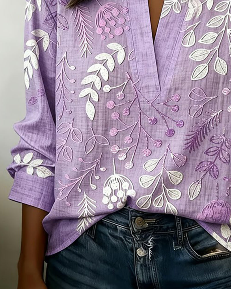 Kristy™ | Casual Floral Print Everyday Blouse