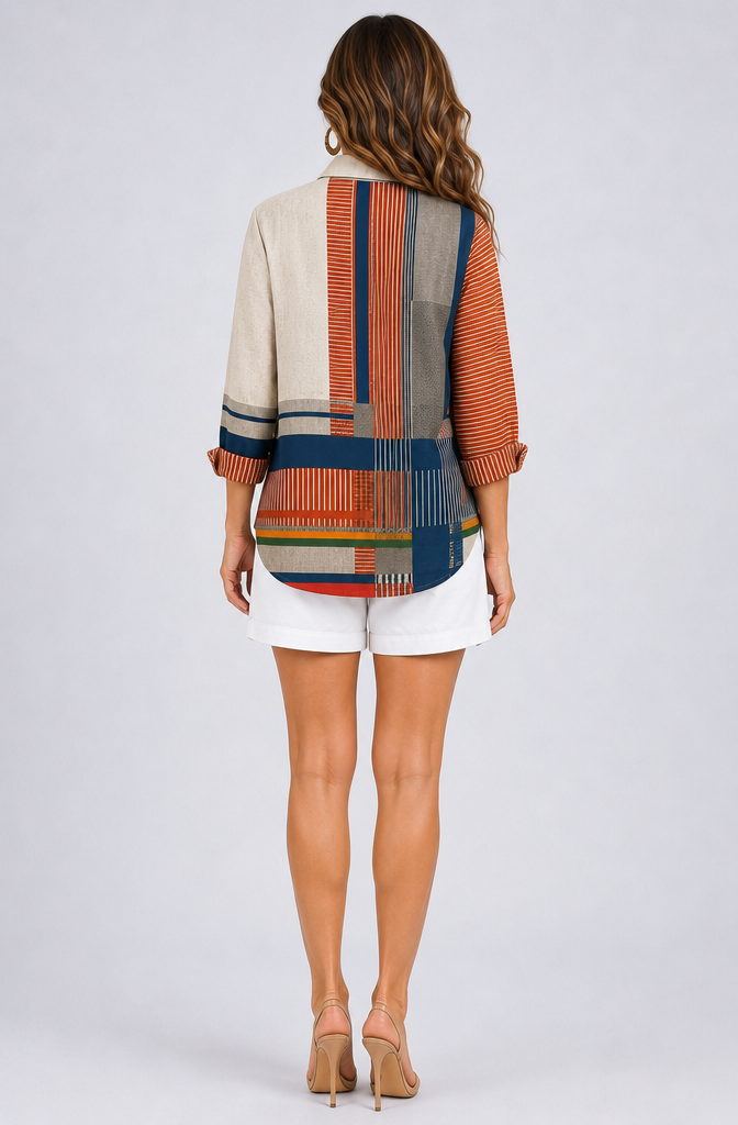 Quendra™ | Artistic Pattern Blouse