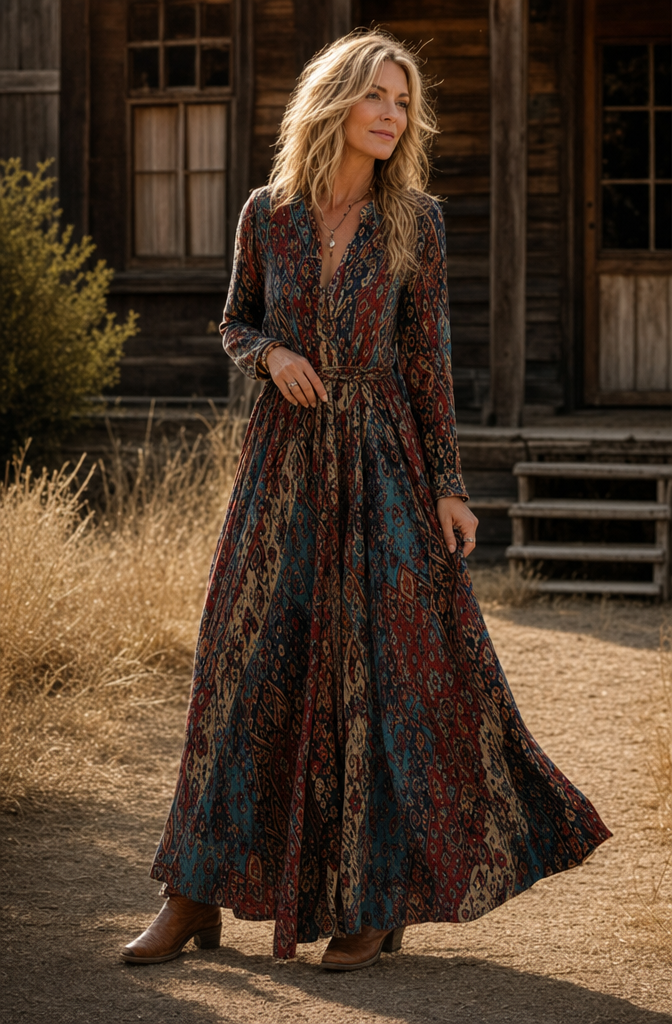 Aramina | Vintage Bohemian Summer Dress