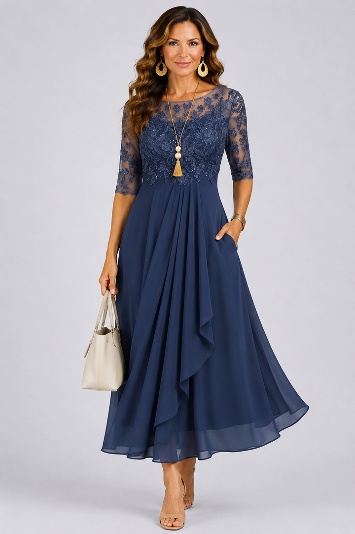 Clarissa™ - Elegant Lace Dress