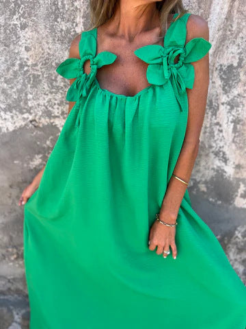 Philippa™ | Modern Boho Flower Detail Dress