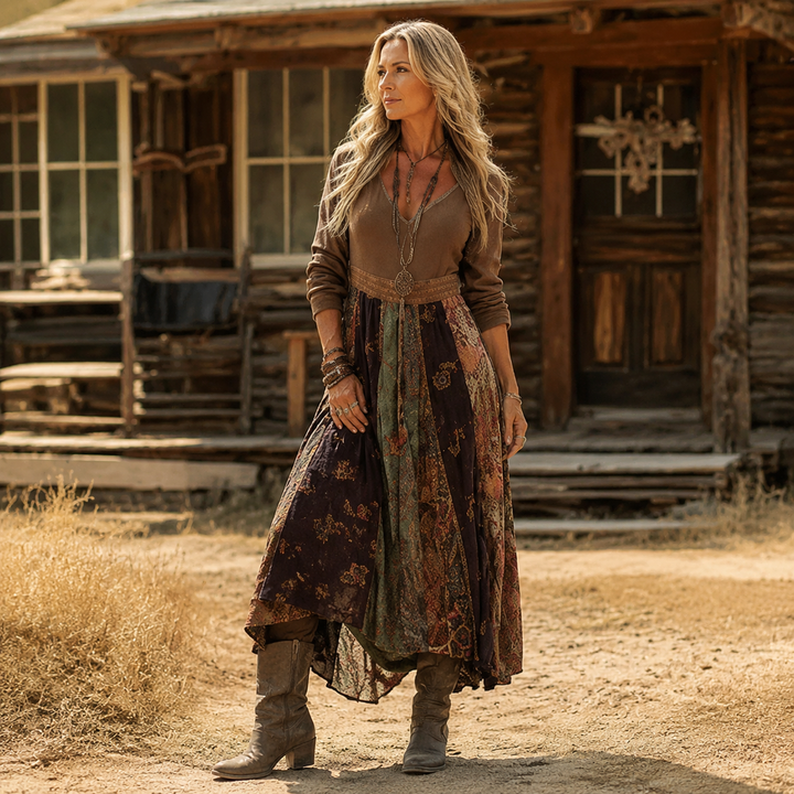 Marlo | Vintage-Inspired Long Sleeve Casual Dress