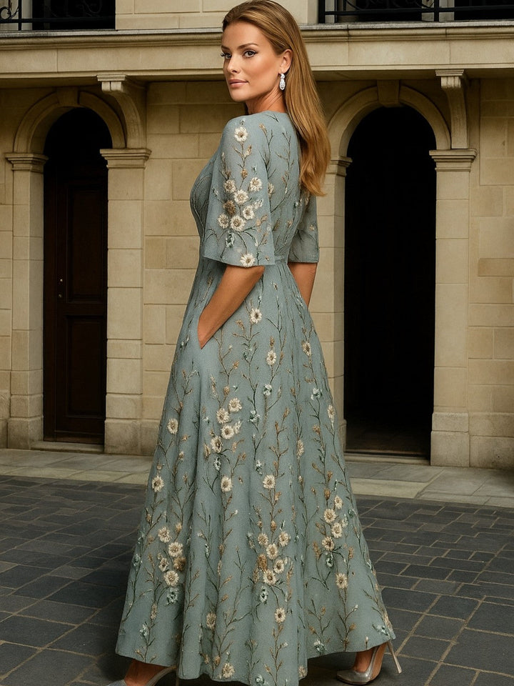 La Scintilla | Long Dress – Botanical Elegance