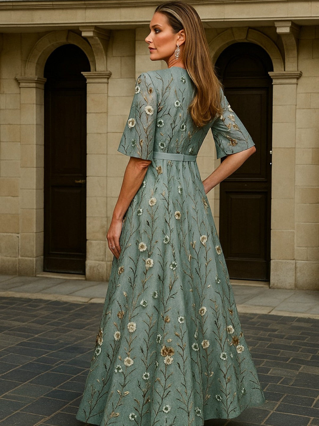 La Scintilla | Long Dress – Botanical Elegance