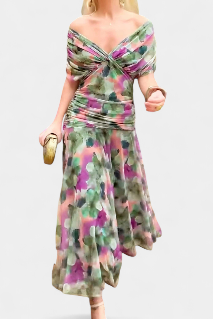 Evira - Elegant Off-Shoulder Dress