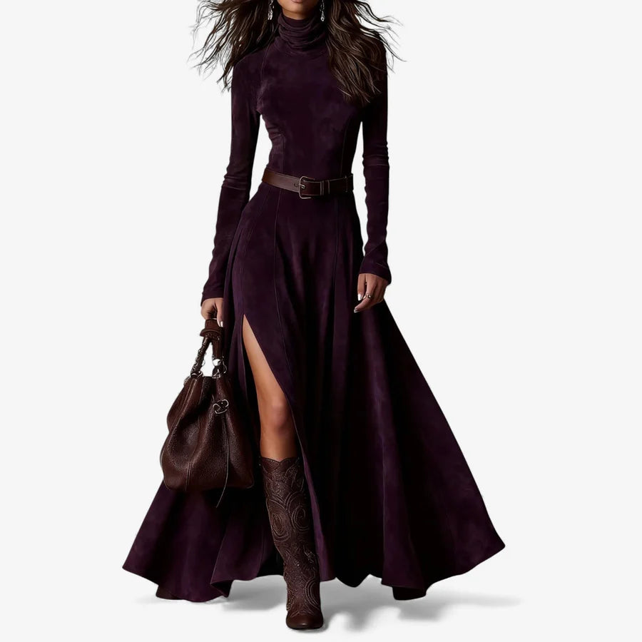 Elodie | Elegant Maxi Dress with Included Belt