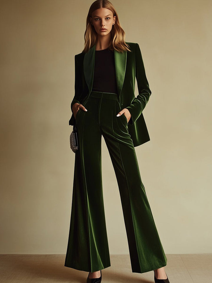 Violetta - Luxe Velvet Power Suit
