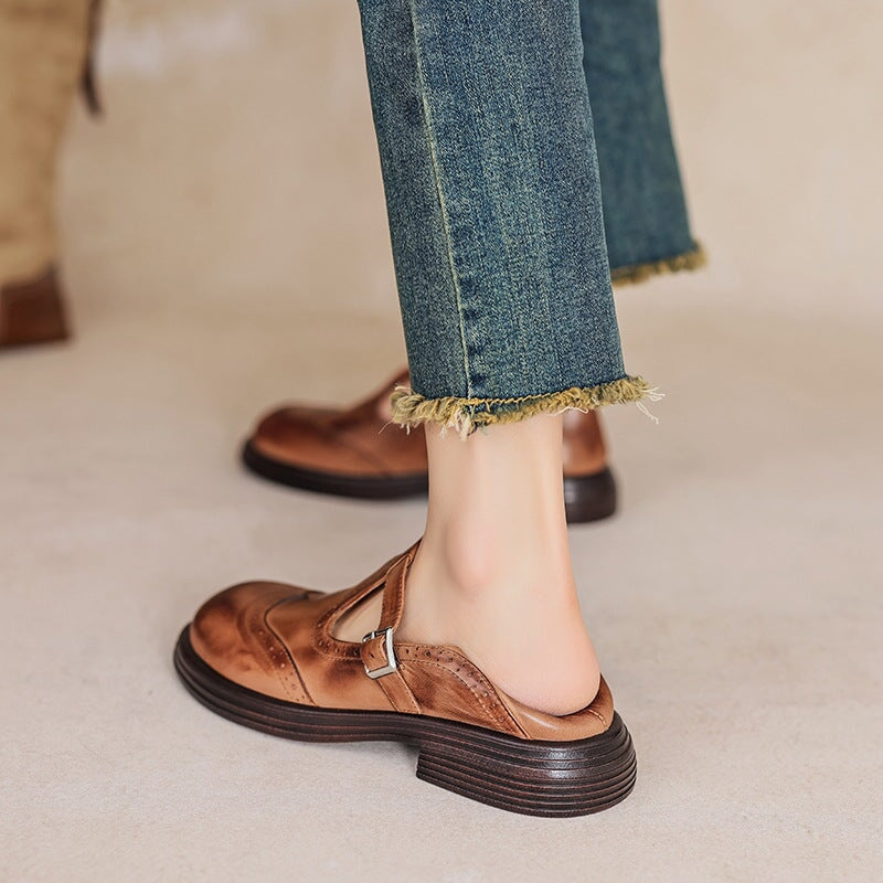 Mattea™ | Elegant Mary Janes Made Of Leather