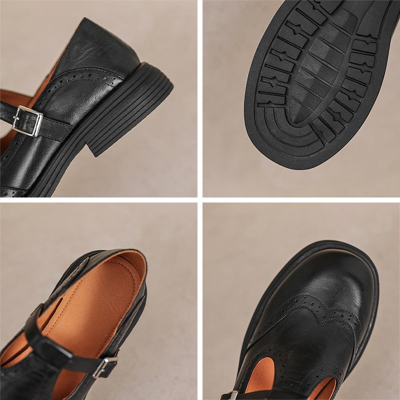 Mattea™ | Elegant Mary Janes Made Of Leather