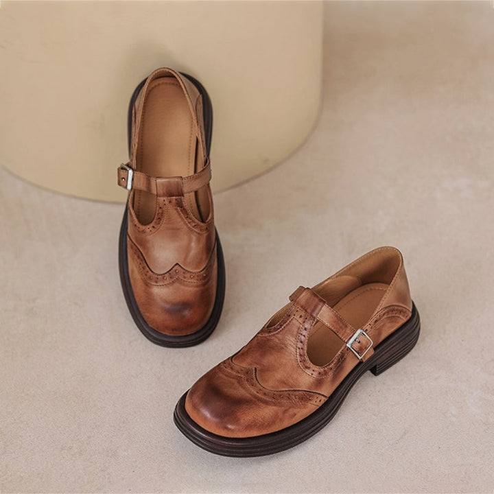 Mattea™ | Elegant Mary Janes Made Of Leather