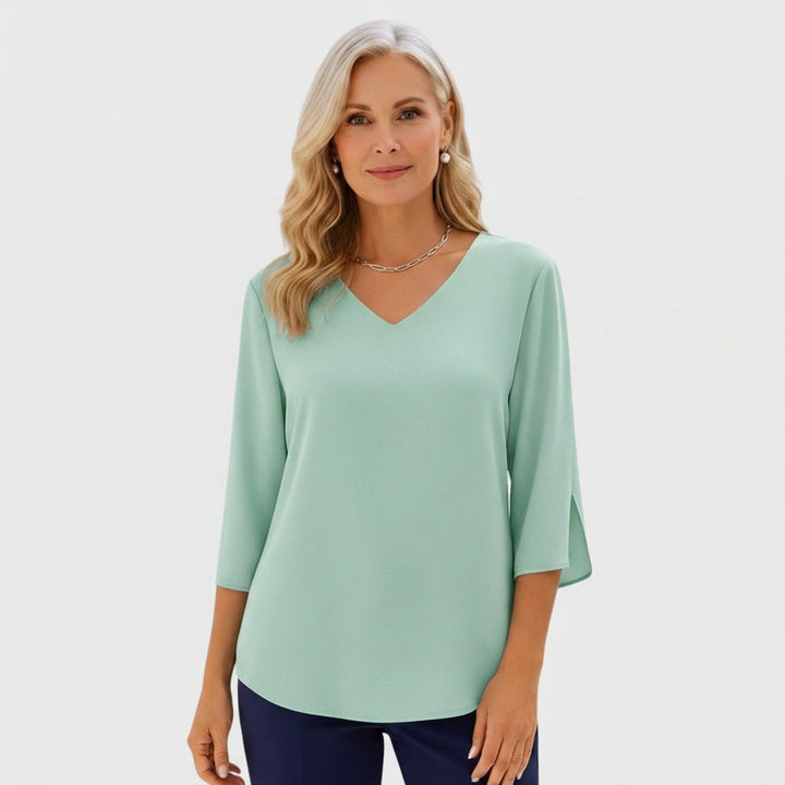 Addie™ | Casual V-Neck Everyday Blouse