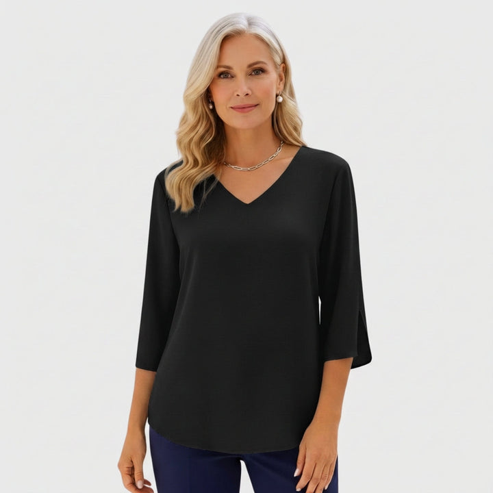 Addie™ | Casual V-Neck Everyday Blouse