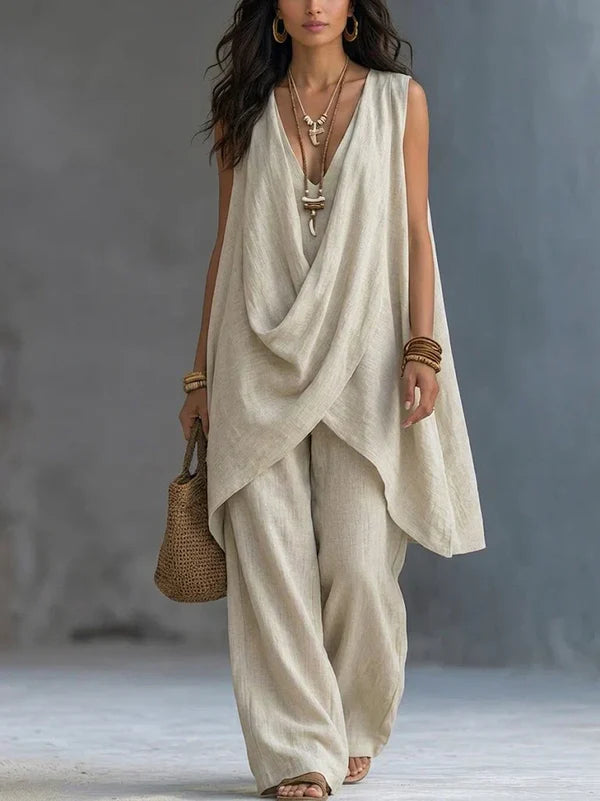 Aira™ | Elegant Draped Bohemian Set