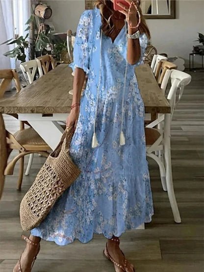LUNA | Effortless Boho Midi Dress