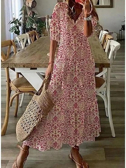 LUNA | Effortless Boho Midi Dress
