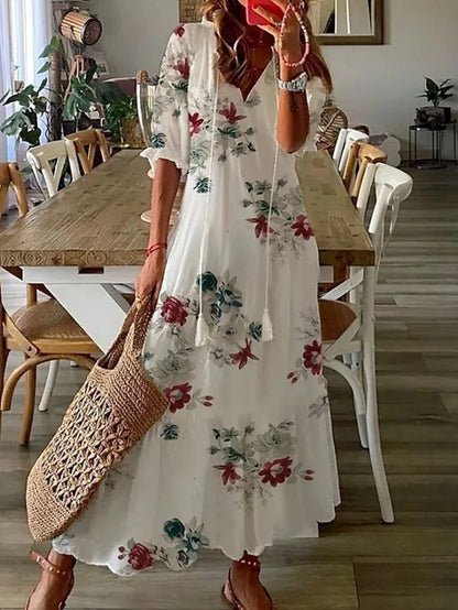 LUNA | Effortless Boho Midi Dress