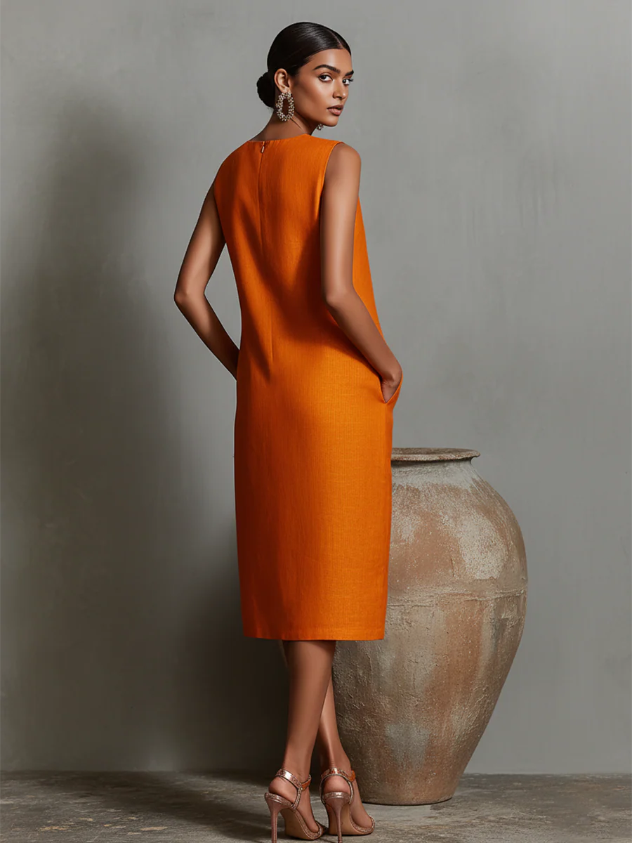 Maureen™ Midi Dress with pockets